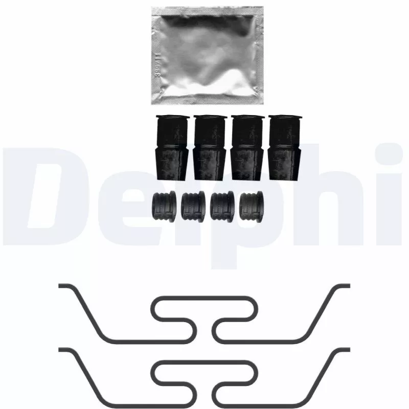 Kit d'accessoires, plaquette de frein à disque DELPHI LX0750