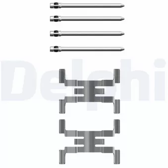 Kit d'accessoires, plaquette de frein à disque DELPHI LX0751
