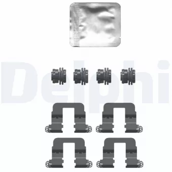 Kit d'accessoires, plaquette de frein à disque DELPHI LX0752