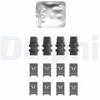 Kit d'accessoires, plaquette de frein à disque DELPHI LX0753