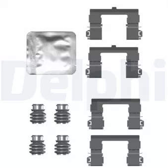Kit d'accessoires, plaquette de frein à disque DELPHI LX0754