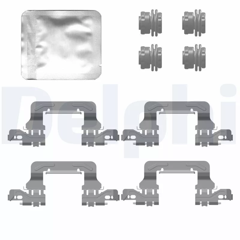 Kit d'accessoires, plaquette de frein à disque DELPHI LX0778