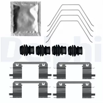 Kit d'accessoires, plaquette de frein à disque DELPHI LX0788