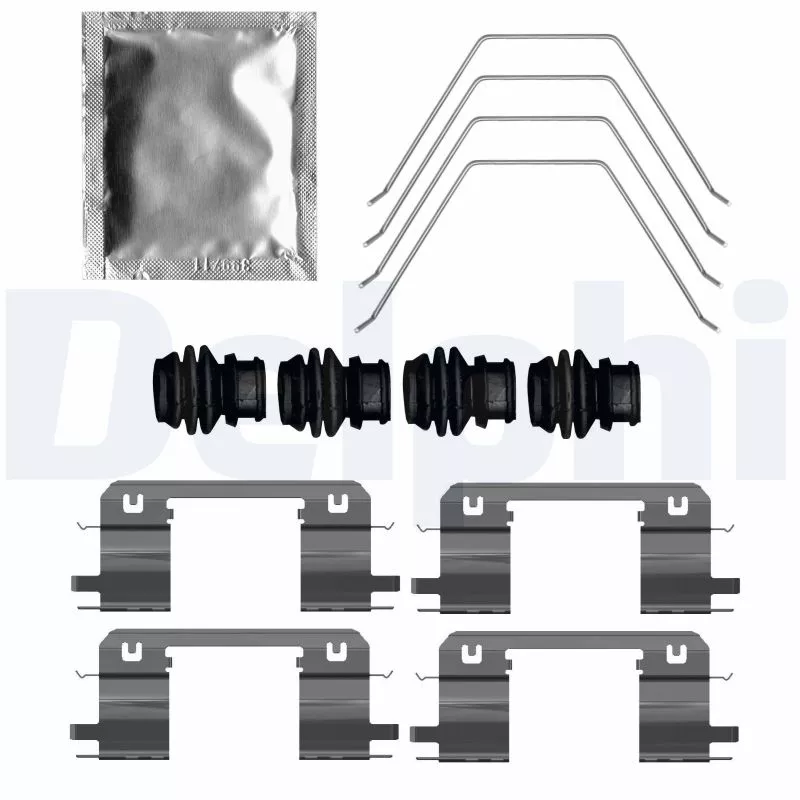 Kit d'accessoires, plaquette de frein à disque DELPHI LX0788