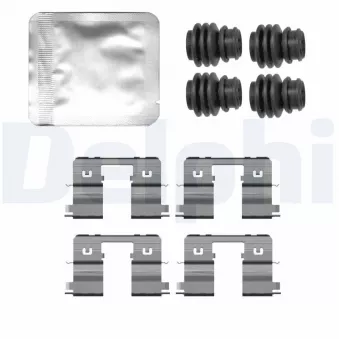 Kit d'accessoires, plaquette de frein à disque DELPHI LX0789