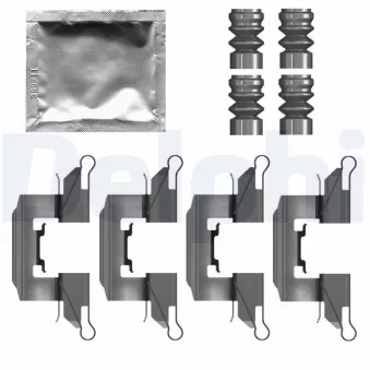 Kit d'accessoires, plaquette de frein à disque DELPHI LX0791