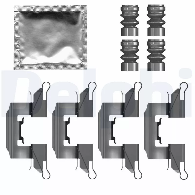 Kit d'accessoires, plaquette de frein à disque DELPHI LX0791