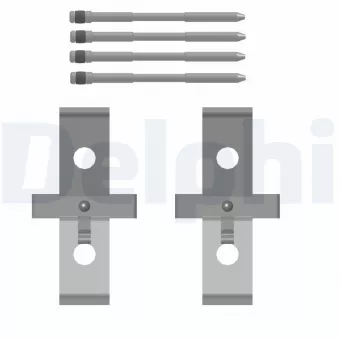 Kit d'accessoires, plaquette de frein à disque DELPHI LX0793