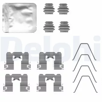 Kit d'accessoires, plaquette de frein à disque DELPHI LX0794