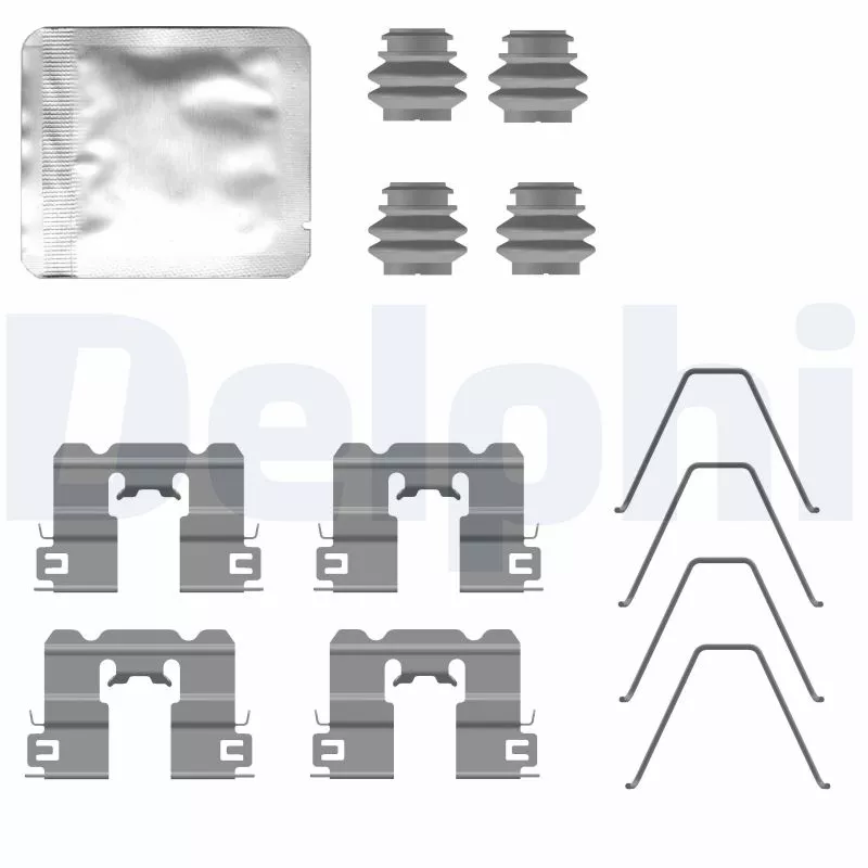 Kit d'accessoires, plaquette de frein à disque DELPHI LX0794