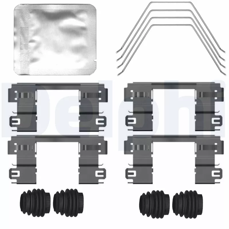 Kit d'accessoires, plaquette de frein à disque DELPHI LX0797