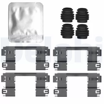 Kit d'accessoires, plaquette de frein à disque DELPHI LX0798