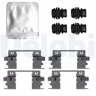 Kit d'accessoires, plaquette de frein à disque DELPHI LX0799