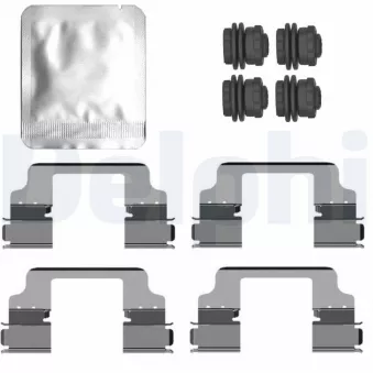 Kit d'accessoires, plaquette de frein à disque DELPHI LX0801