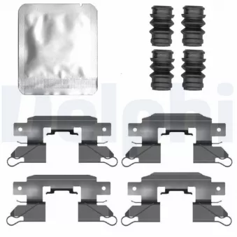 Kit d'accessoires, plaquette de frein à disque DELPHI LX0802