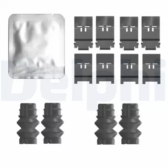 Kit d'accessoires, plaquette de frein à disque DELPHI LX0803