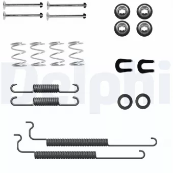 Kit d'accessoires, mâchoire de frein DELPHI LY1443