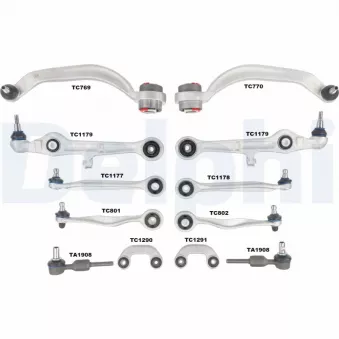 Kit de réparation, bras triangulaire DELPHI TC1500KIT