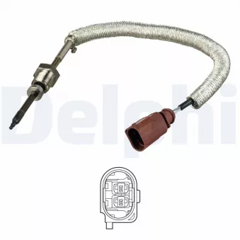 Capteur, température des gaz DELPHI