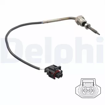 Capteur, température des gaz DELPHI