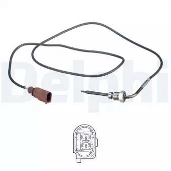 Capteur, température des gaz DELPHI