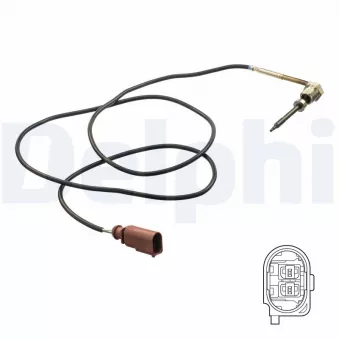 Capteur, température des gaz DELPHI