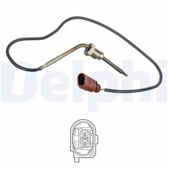 Capteur, température des gaz DELPHI