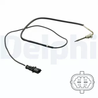 Capteur, température des gaz DELPHI