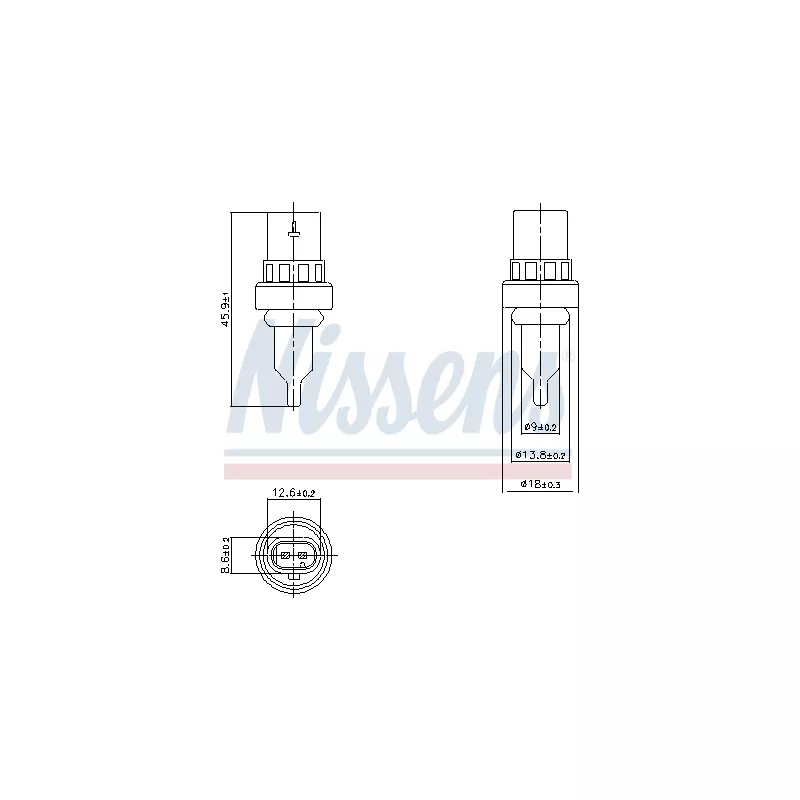 Sonde, température du liquide de refroidissement NISSENS 207011