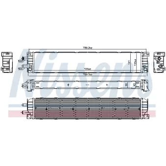 Radiateur, refroidissement du moteur NISSENS