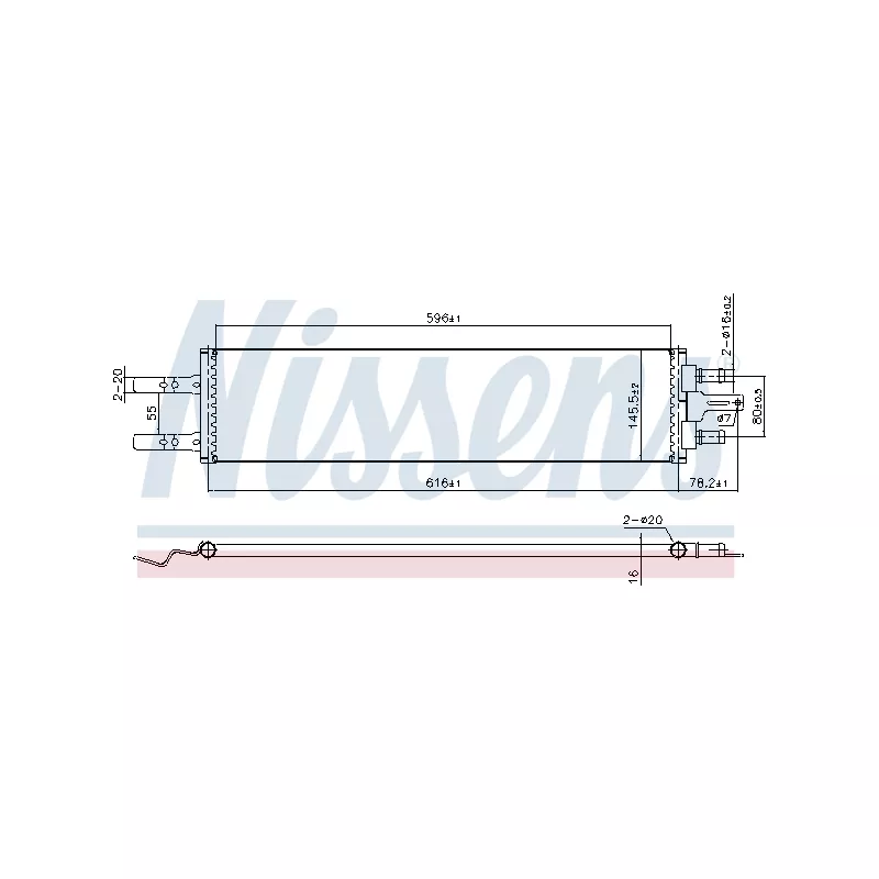 Radiateur, refroidissement du moteur NISSENS 606420
