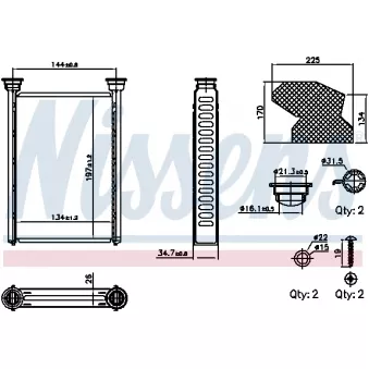 Système de chauffage NISSENS 707309