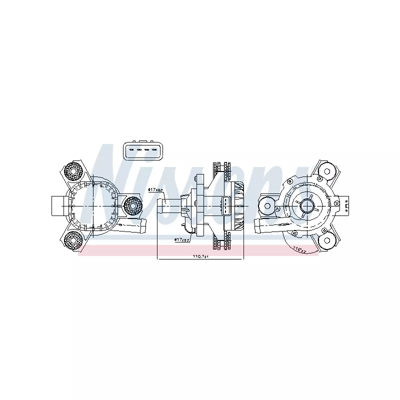Pompe à eau auxiliaire (circuit d'eau de refroidiss) NISSENS 832171