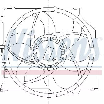 Ventilateur, refroidissement du moteur NISSENS