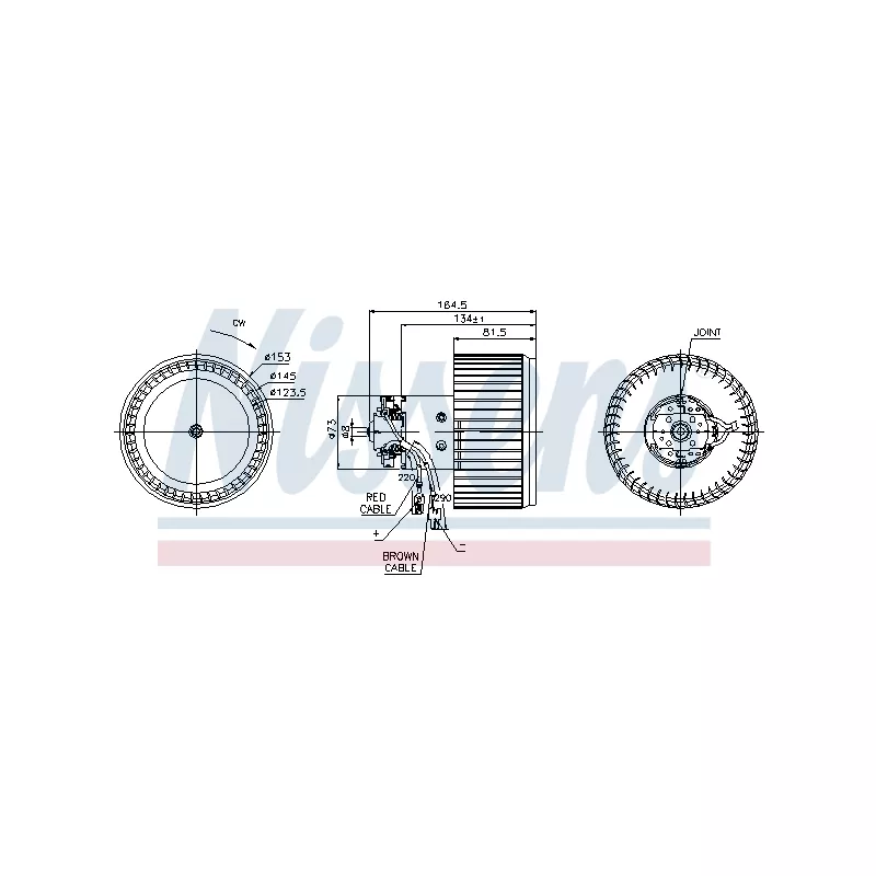 Pulseur d'air habitacle NISSENS 87093