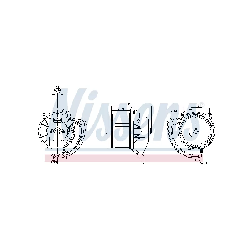 Pulseur d'air habitacle NISSENS 87220