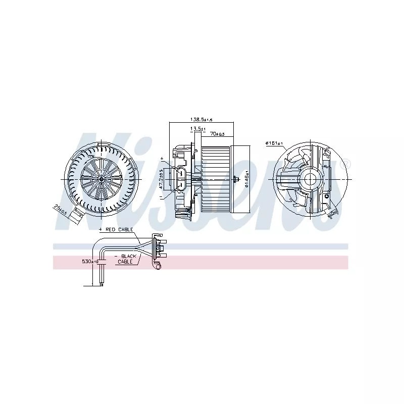 Pulseur d'air habitacle NISSENS 87385