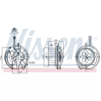 Pulseur d'air habitacle NISSENS 87524
