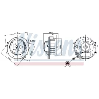 Pulseur d'air habitacle NISSENS 87525