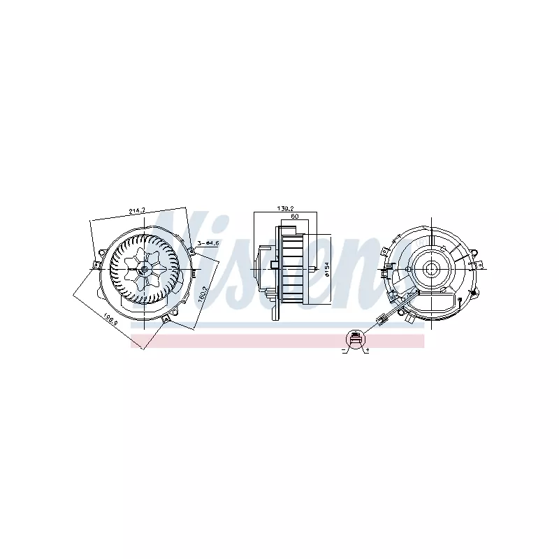 Pulseur d'air habitacle NISSENS 87525