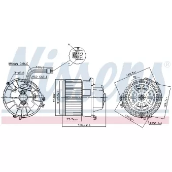 Pulseur d'air habitacle NISSENS 87599