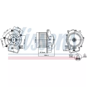 Pulseur d'air habitacle NISSENS 87606