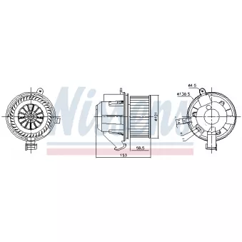 Pulseur d'air habitacle NISSENS
