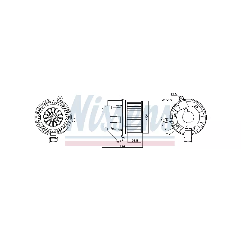 Pulseur d'air habitacle NISSENS 87607