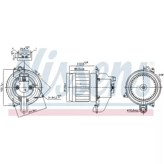 Pulseur d'air habitacle NISSENS 87609