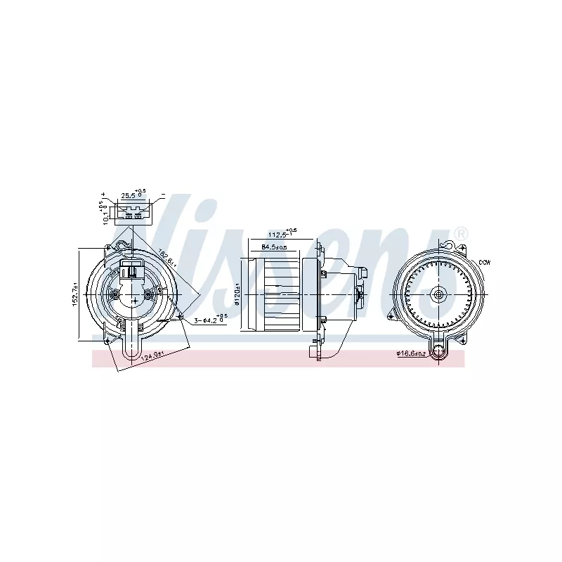 Pulseur d'air habitacle NISSENS 87609
