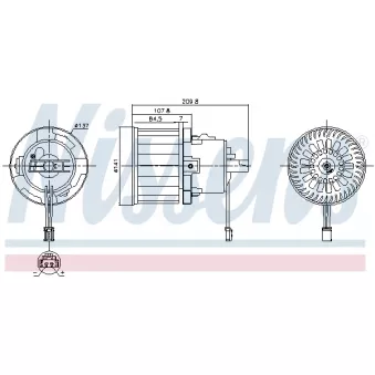 Pulseur d'air habitacle NISSENS 87610