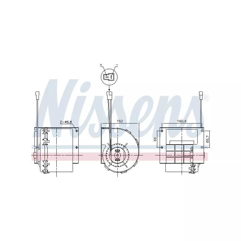 Pulseur d'air habitacle NISSENS 87613