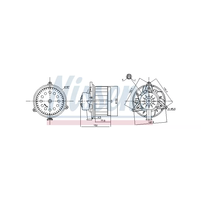 Pulseur d'air habitacle NISSENS 87618