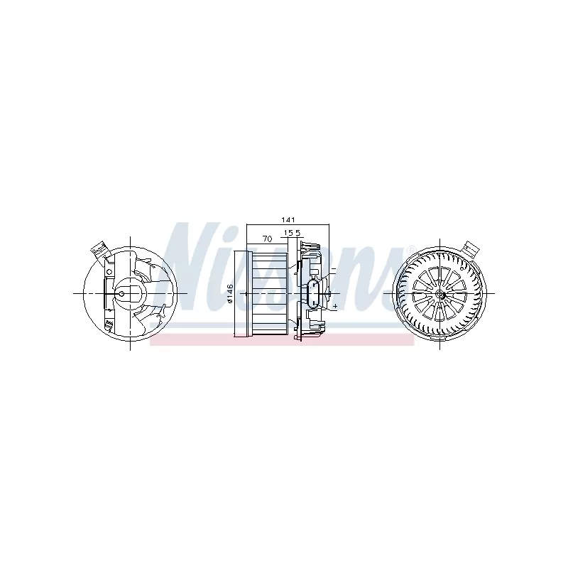 Pulseur d'air habitacle NISSENS 87619